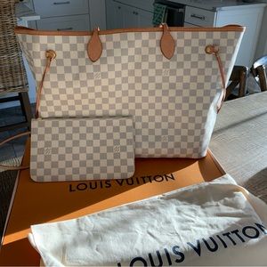 Louis Vuitton Neverfull GM Damier Azur Canvas